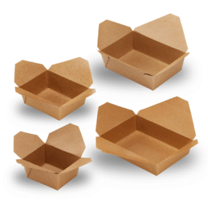 Kraft Folded Board Food Boxes (PE Lined)