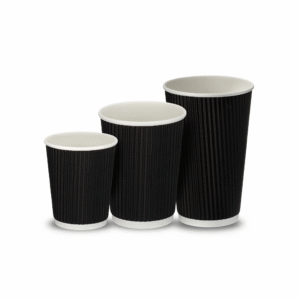 Black Ripple Wall Cups