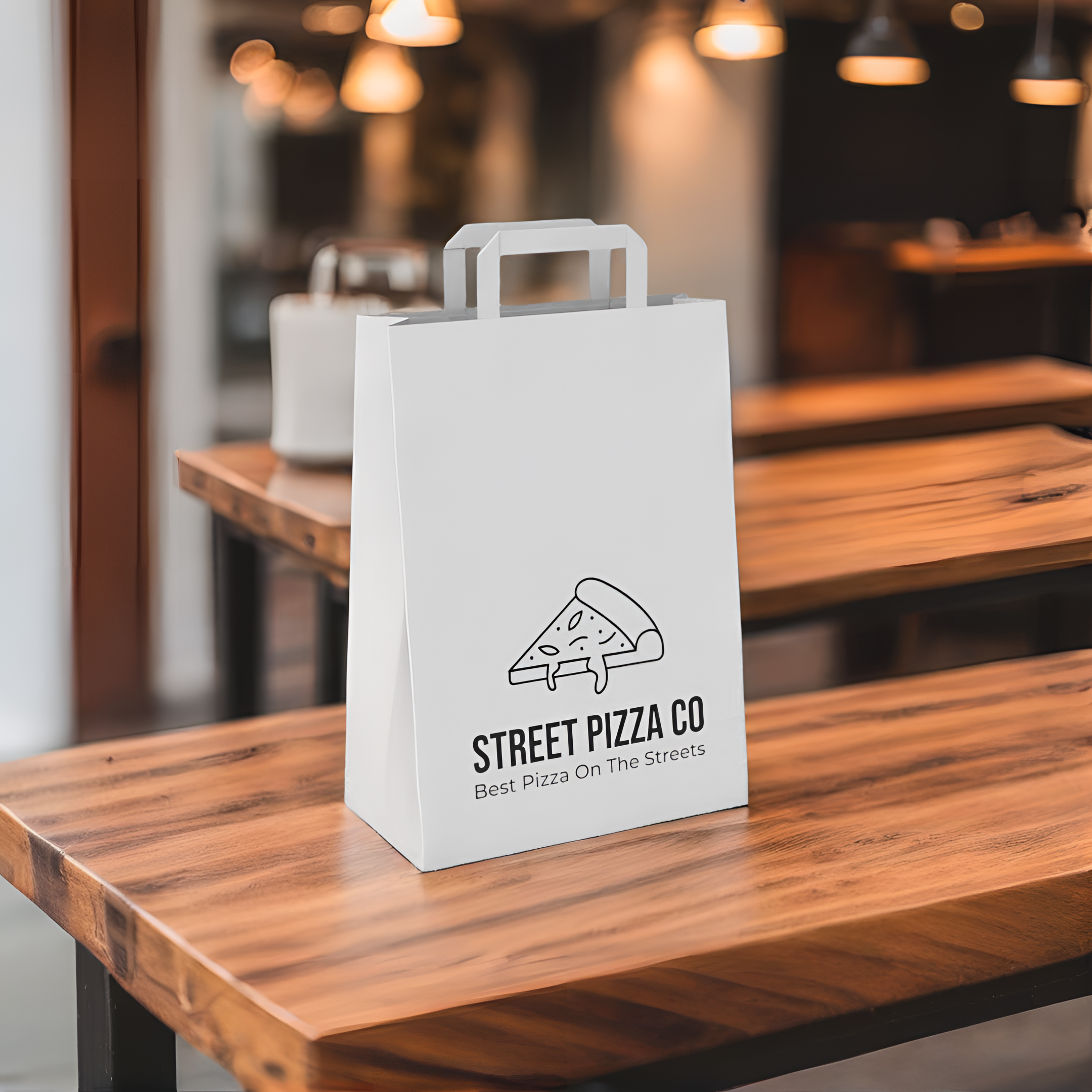 Custom Flat Handled Bags (Low Volume)