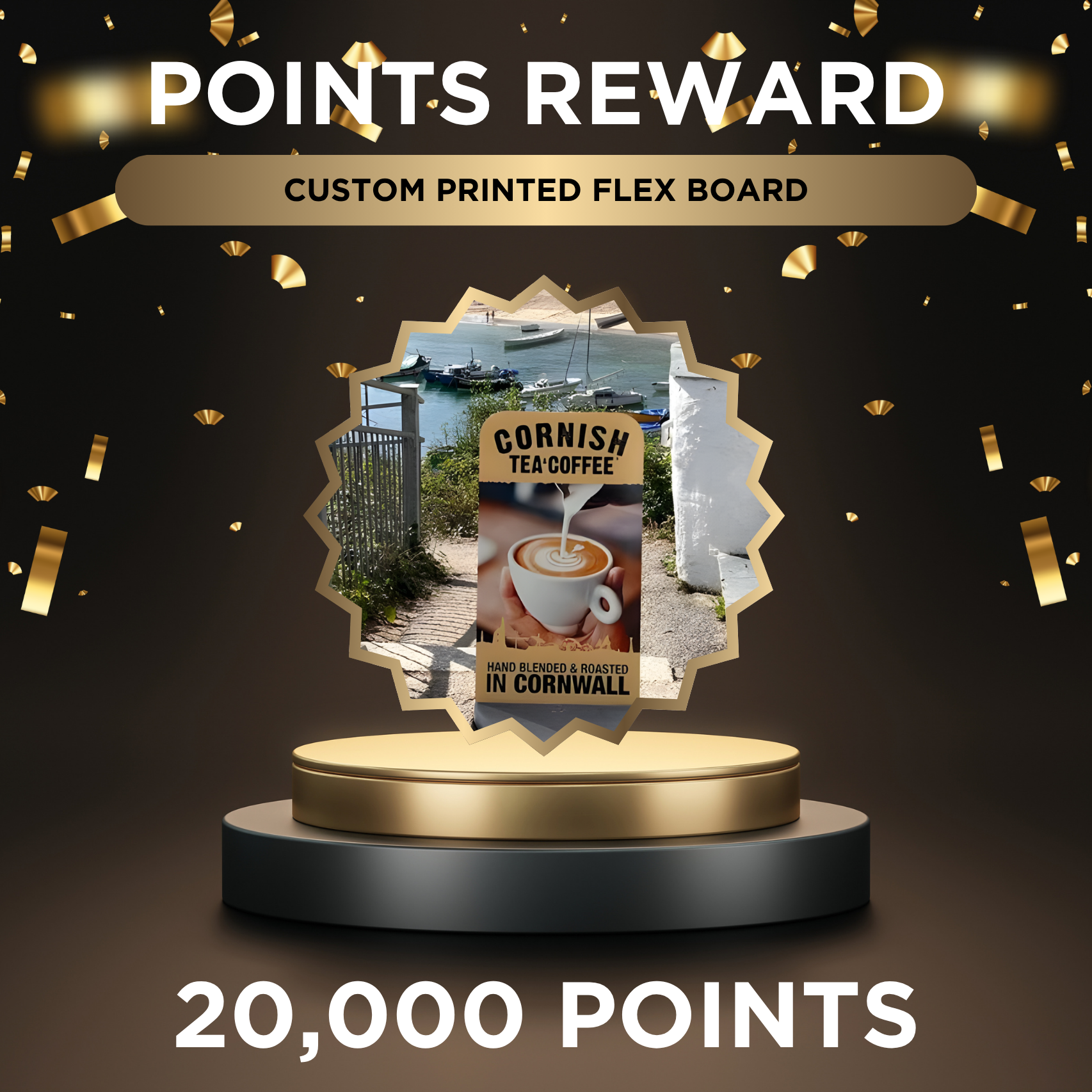 Get Free Custom Branded Flex Board (Outdoor & Indoor Use) for 20,000 Reward Points